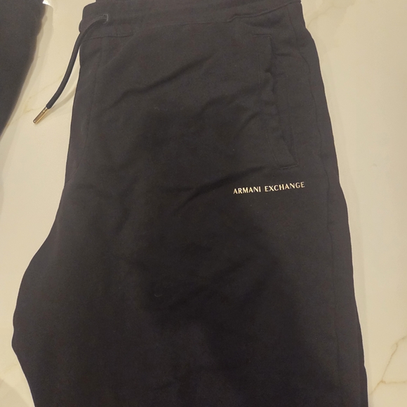 Armani Exchange Black Sweatshirt and Joggers Set - Picture 4 of 4